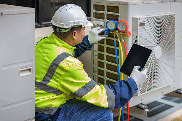 Professional Air Duct Cleaning technician working in San Luis Obispo, CA